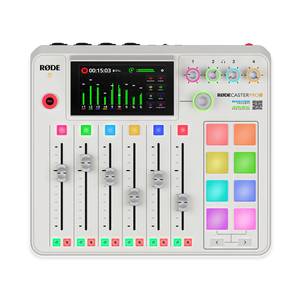 RODE RODECaster Pro II Integrated Audio Production Studio (White) at PROCAM | procam.com