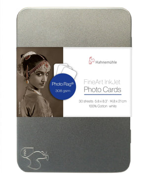 Hahnemuhle Photo Rag 308 Matte FineArt Photo Cards (A5 5.8 x 8.3", 30 Cards) at PROCAM | procam.com