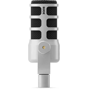 RODE PodMic USB and XLR Dynamic Broadcast Microphone (White) at PROCAM | procam.com