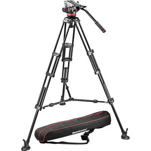 Manfrotto MVH502A Fluid Head and 546B Tripod System with Carrying Bag at PROCAM | procam.com