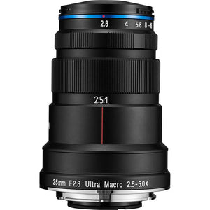 Laowa 25mm f/2.8 2.5-5X Ultra Macro Lens for Sony E at PROCAM | procam.com