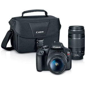 Canon EOS Rebel T7 DSLR Camera with 18-55mm and 75-300mm Lenses at PROCAM | procam.com