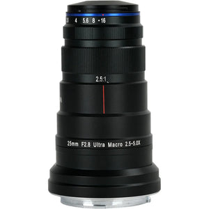 Laowa 25mm f/2.8 2.5-5X Ultra Macro Lens for Canon RF at PROCAM | procam.com