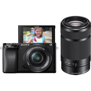 Sony a6100 Mirrorless Digital Camera with 16-50mm and 55-210mm Lenses (v1 Discontinued Model) at PROCAM | procam.com