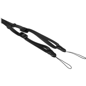 Ricoh GS-3 Two-Point Leather Neck Strap with GR Logo (Black) at PROCAM | procam.com