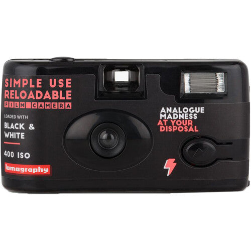 Lomography Simple Use Reloadable Black & White Film Camera (27 Exposures)