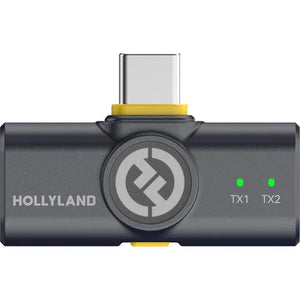 Hollyland LARK M2 DUO 2-Person Wireless Combo Microphone System (2.4 GHz, Shine Charcoal) at PROCAM | procam.com
