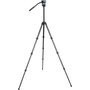 Sirui ST124 4-Section Carbon Fiber Tripod & VA-5 X Fluid Head Kit at PROCAM | procam.com