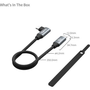 SmallRig USB-C Straight-to-Right Angled Cable (13.8") at PROCAM | procam.com