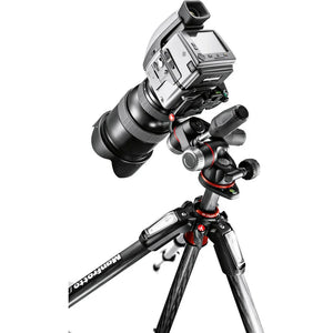Manfrotto 055 Carbon Fiber 3-Section Tripod with Horizontal Column with XPRO Ball Head Kit at PROCAM | procam.com