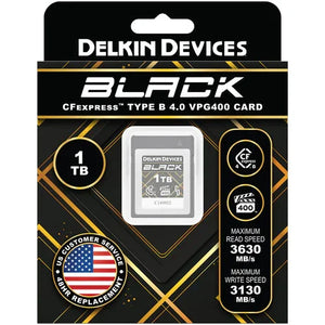 Delkin Devices 1TB BLACK CFexpress Type B 4.0 Memory Card at PROCAM | procam.com