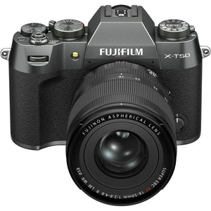 Fujifilm X-T50 Mirrorless Camera with XF 16-50mm f/2.8-4.8 Lens (Charcoal Silver) at PROCAM | procam.com