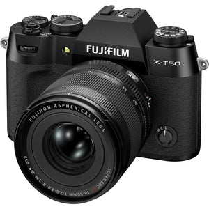 Fujifilm X-T50 Mirrorless Camera with XF 16-50mm f/2.8-4.8 Lens (Black) at PROCAM | procam.com