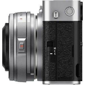 FUJIFILM X-E5 Mirrorless Camera with XF 23mm f/2.8 Lens (Silver) at PROCAM | procam.com