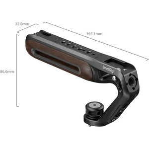 SmallRig Wooden Top Handle with 1/4"-20 & 3/8"-16 Locating Screw at PROCAM | procam.com