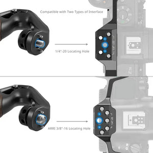 SmallRig Wooden Top Handle with 1/4"-20 & 3/8"-16 Locating Screw at PROCAM | procam.com