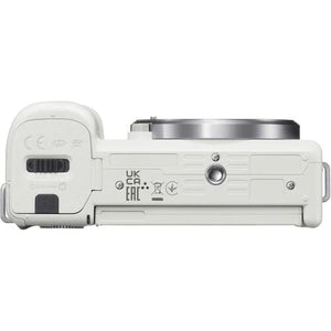 Sony ZV-E10 Mirrorless Camera with PZ 16-50mm f/3.5-5.6 OSS II Lens (White) at PROCAM | procam.com