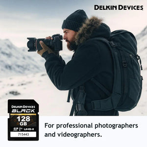 Delkin Devices BLACK UHS-II V60 SDXC Memory Card - 128GB at PROCAM | procam.com