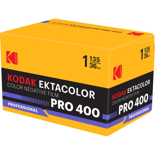 Kodak Ektacolor Pro 400 Color Negative Film (35mm Roll Film, 36 Exposures)