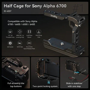 SmallRig Camera Cage Kit for Sony a6700 at PROCAM | procam.com