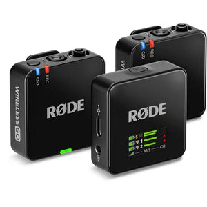 RODE Wireless GO (Gen 3) 2-Person Compact Digital Wireless Microphone System/Recorder (2.4 GHz, Black) at PROCAM | procam.com