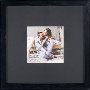 Malden 10x10 Matted to 5x5 Black Wall Picture Frame at PROCAM | procam.com