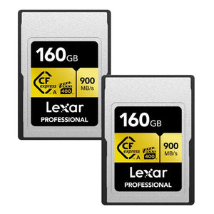 Lexar Professional CFexpress Type A Memory Card (GOLD Series) - 160GB (2-Pack) at PROCAM | procam.com
