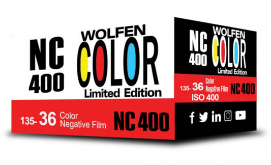 Orwo Wolfen NC400 Color Negative Film (35mm Roll Film, 36 Exposures)