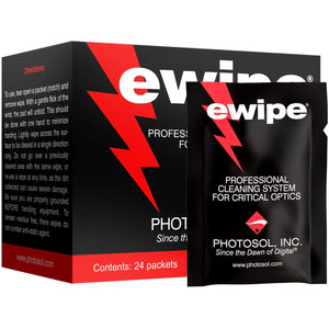 Photographic Solutions E-Wipe Pre-Moistened Optic Pads (24-Pack) at PROCAM | procam.com