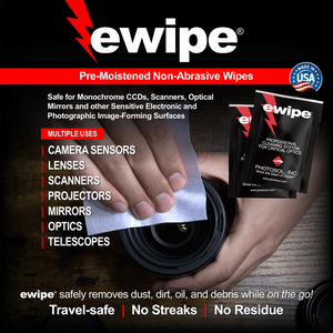 Photographic Solutions E-Wipe Pre-Moistened Optic Pads (24-Pack) at PROCAM | procam.com