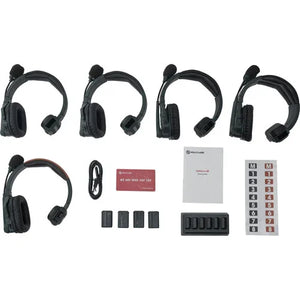 Hollyland Solidcom SE Global 5S 5-Person Full-Duplex Single-Ear Noise-Canceling Headset Intercom System (2.4 GHz) at PROCAM | procam.com