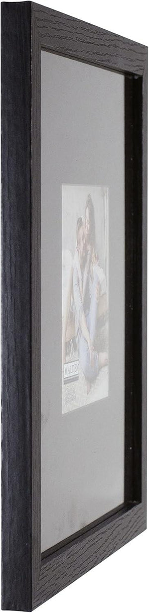 Malden 10x10 Matted to 5x5 Black Wall Picture Frame at PROCAM | procam.com