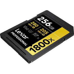 Lexar Professional 1800x UHS-II SDXC Memory Card (GOLD Series) - 256GB (2-Pack) at PROCAM | procam.com