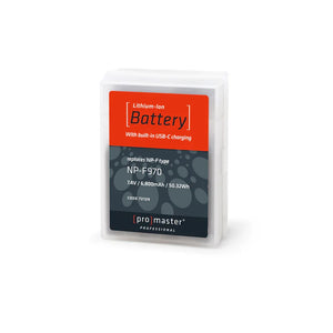 ProMaster NP-F970 Li-ion Battery for Sony with USB-C Charging at PROCAM | procam.com