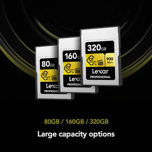 Lexar Professional CFexpress Type A Memory Card (GOLD Series) - 80GB at PROCAM | procam.com