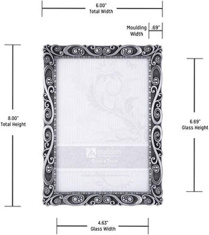 Malden Morgan Pewter Swirl 5X7 Frame at PROCAM | procam.com