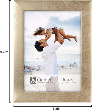 Malden Linear - Metallic Gold 5x7 Frame at PROCAM | procam.com