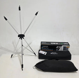 * OPEN BOX EXCELLENT * Westcott X-Drop Pro Fabric Backdrop Sweep Kit (Rich Black, 8 x 13') at PROCAM | procam.com
