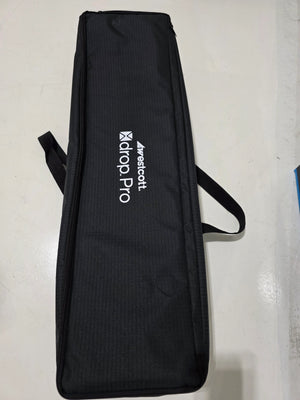 * OPEN BOX EXCELLENT * Westcott X-Drop Pro Fabric Backdrop Sweep Kit (Rich Black, 8 x 13') at PROCAM | procam.com