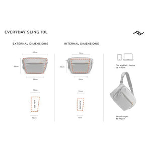 Peak Design Everyday Sling v2 (Ash, 10L) at PROCAM | procam.com
