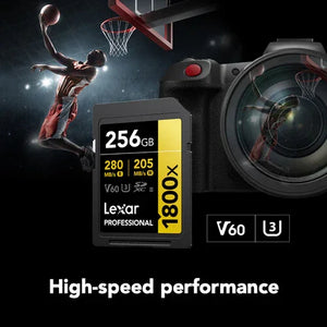 Lexar Professional 1800x UHS-II SDXC Memory Card (GOLD Series) - 256GB (2-Pack) at PROCAM | procam.com