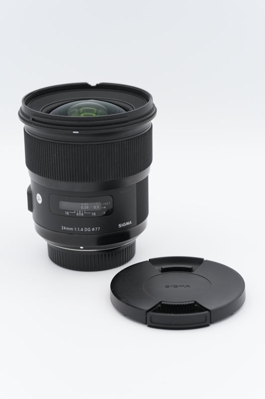 * AS IS * Sigma 24mm f/1.4 DG HSM Art Lens for Nikon F