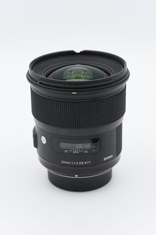 * AS IS * Sigma 24mm f/1.4 DG HSM Art Lens for Nikon F