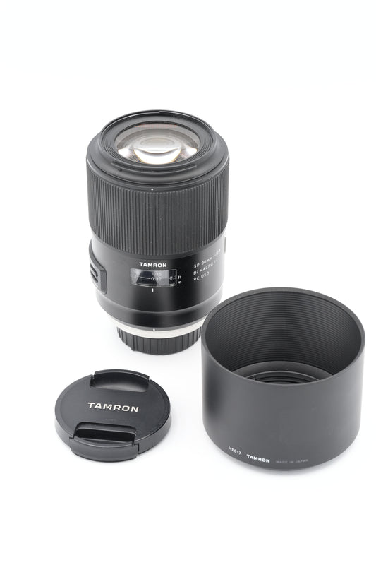 * USED * Tamron SP 90mm f/2.8 Di Macro VC USD Lens for Nikon F