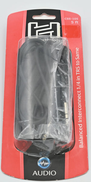 * OPEN BOX GOOD * Hosa Stereo 1/4'' Male Phone to 1/4'' Male Phone TRS Cable - 5' at PROCAM | procam.com