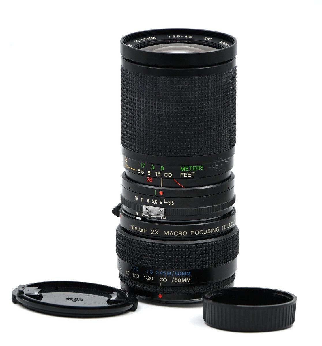 USED * Vivitar 28-85mm f/3.5-4.5 Zoom Lens for Nikon AI W/ 2X