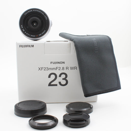 * OPEN BOX EXCELLENT * FUJIFILM XF 23mm f/2.8 R WR Pancake Lens (Silver)