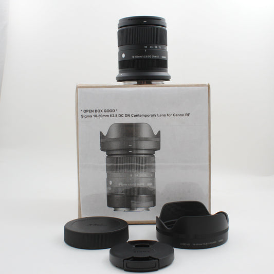 * OPEN BOX GOOD * Sigma 18-50mm f/2.8 DC DN Contemporary Lens for Canon RF