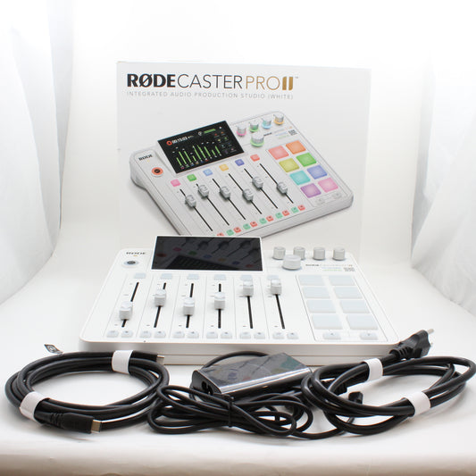 * OPEN BOX EXCELLENT * RODE RODECaster Pro II Integrated Audio Production Studio (White)