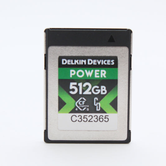 * OPEN BOX EXCELLENT * Delkin Devices POWER 4.0 CFexpress Type B Memory Card - 512GB